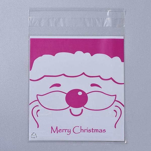 

PandaHall Rectangle OPP Cellophane Bags for Christmas, with Santa Claus Pattern, Red, 14x9.9cm, Unilateral Thickness: 0.035mm, Inner Measure...