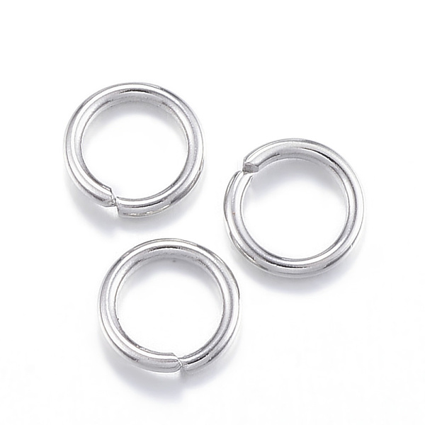

PandaHall 304 Stainless Steel Jump Rings, Open Jump Rings, Stainless Steel Color, 18 Gauge, 6.5x1mm, Inner Diameter: 4.5mm, about 180pcs/20g...