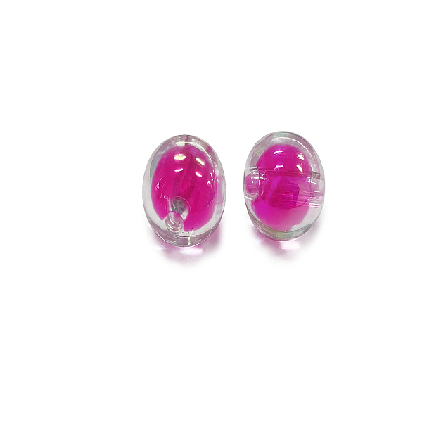 

PandaHall Transparent Acrylic Beads, Bead in Bead, Round, Camellia, 16mm, Hole: 3mm Acrylic Round Pink