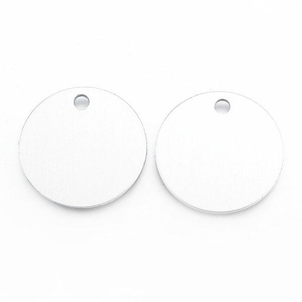 

PandaHall Aluminum Pendants, Blank Tags, Flat Round, Platinum, 30x1mm, Hole: 3mm Aluminum Flat Round