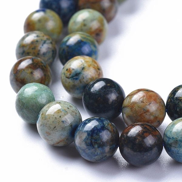 

PandaHall Natural Chrysocolla Beads Strands, Rouond, Round, 8mm, Hole: 0.9mm, about 49pcs/Strand, 15.67 inch(39.8cm) Chrysocolla Round