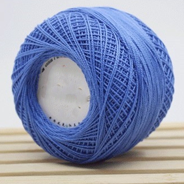 

PandaHall 45g Cotton Size 8 Crochet Threads, Embroidery Floss, Yarn for Lace Hand Knitting, Royal Blue, 1mm Cotton