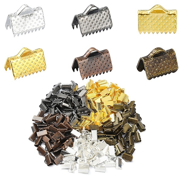 Iron Ribbon Crimp Ends