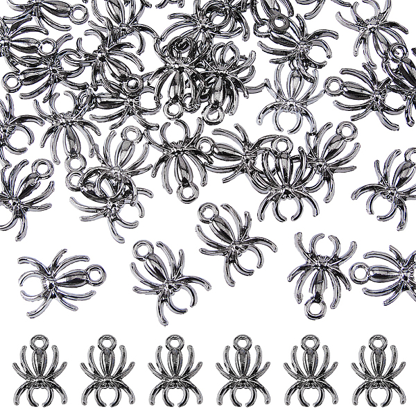 

PandaHall DICOSMETIC 50PCS Alloy Pendants, Cadmium Free & Nickel Free & Lead Free, Spider, Electrophoresis Black, 17.5x13.5x2.5mm, Hole...