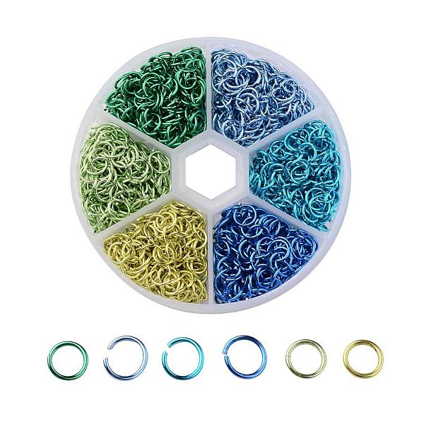 

PandaHall 6 Colors Aluminum Wire Open Jump Rings, Mixed Color, 20 Gauge, 6x0.8mm, Inner Diameter: 4.4mm, about 180pcs/color, 1080pcs/box..., Multicolor