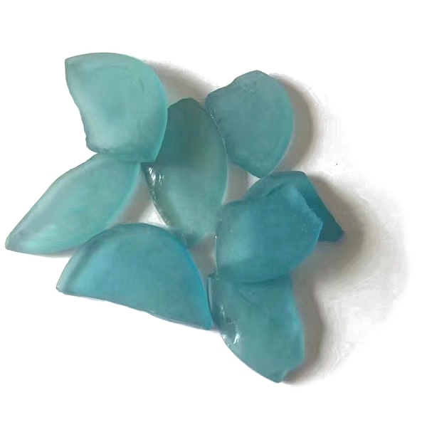 

PandaHall Glass Cabochons, Large Sea Glass, Tumbled Frosted Beach Glass for Arts & Crafts Jewelry, Irregular Shape, Dark Turquoise, 20~50mm...