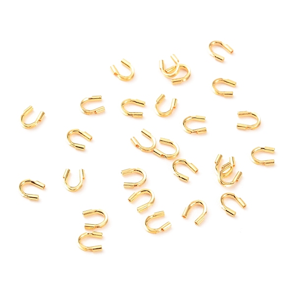 

PandaHall Iron Wire Guardian and Protectors, Long-Lasting Plated, Real 18K Gold Plated, 4.5x4x1mm, Hole: 0.6mm Iron