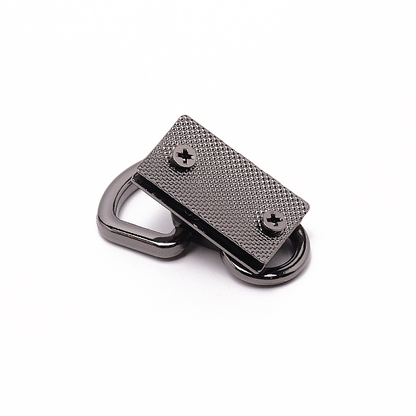 

PandaHall Zinc Alloy Bag Lock Catch Clasps, Rectangle, Gunmetal, 42x23.5x15.5mm, Inner Size: 8.5x11.5mm & 13x15mm Alloy
