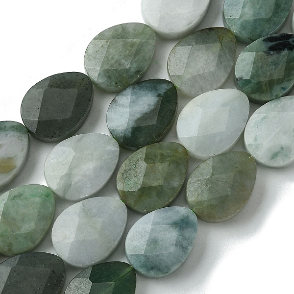 

PandaHall Natural Myanmar Jadeite Beads Strands, Faceted, Teardrop, 20~20.5x15~15.5x6.5~7mm, Hole: 1mm, about 20pcs/strand, 15.94''(40.5cm)...