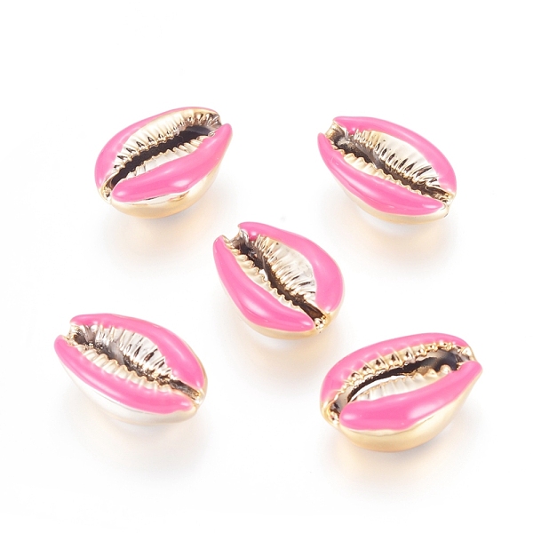 Electroplated Cowrie Shell Beads