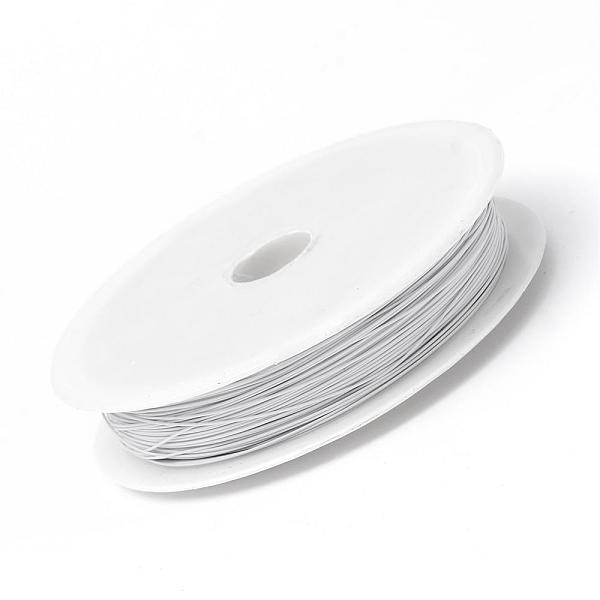 

PandaHall Tiger Tail Wire, Nylon-coated Stainless Steel, White, 0.45mm, about 229.65 Feet(70m)/roll, 10 rolls/group Stainless Steel Round...