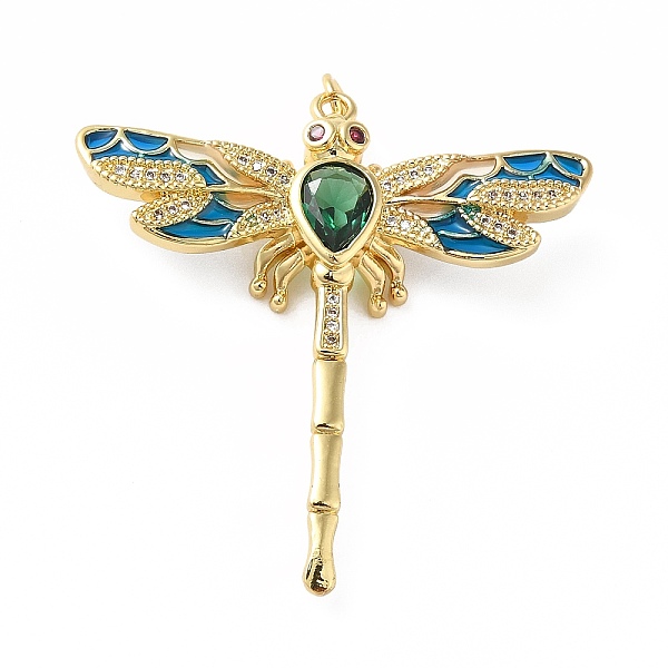 

PandaHall Rack Plating Brass Micro Pave Cubic Zirconia Pendants, with Enamel, Real 18K Gold Plated, Long-Lasting Plated, Lead Free & Cadmium...