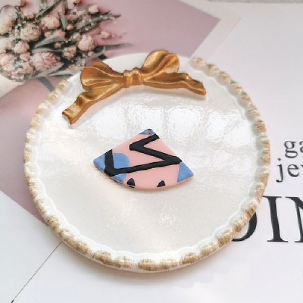 

PandaHall Flatback Resin Pendants, Fan, Colorful, 40x27mm Resin Fan
