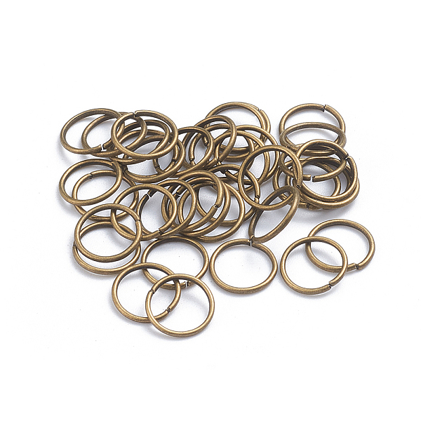 

PandaHall Iron Jump Rings, Open Jump Rings, Round Ring, Antique Bronze, 18 Gauge, 10x1mm, Inner Diameter: 8mm, about 100pcs/bag Iron Ring