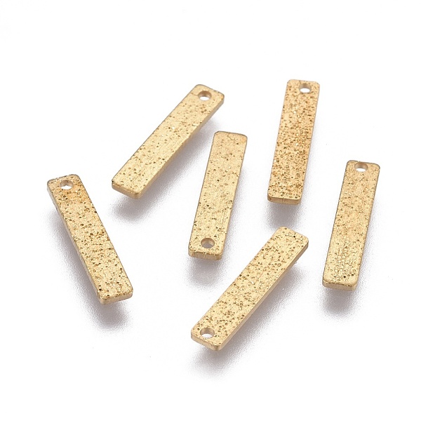 

PandaHall Brass Pendants, Rectangle, Raw(Unplated), 15x3x0.7mm, Hole: 1mm Brass Rectangle