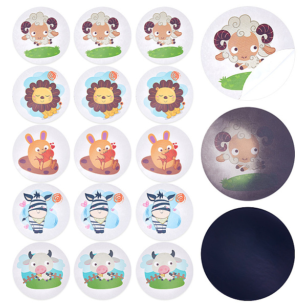 

PandaHall CRASPIRE 5Pcs Potty Training Seat Magic Sticker Animal Potty Targets Toilet Color Changing Sticker Round PVC Reusable for Kid Baby..., Black