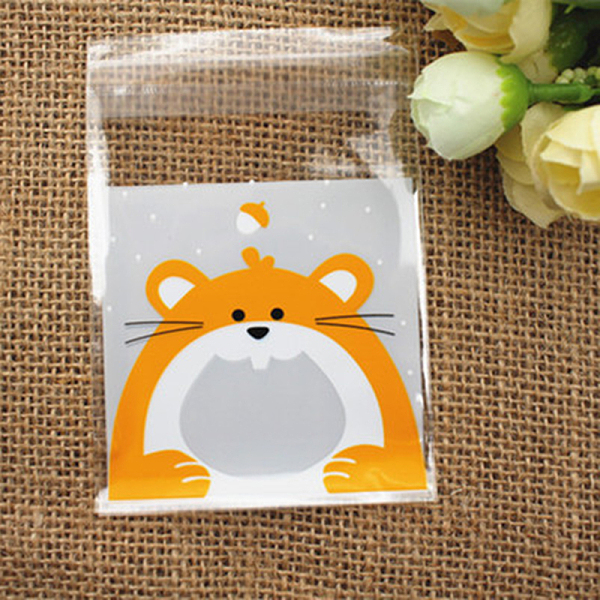 

PandaHall Printed Plastic Bags, with Adhesive, Colorful, 10x7cm, Unilateral Thickness: 0.035mm, Inner Measure: 7x7cm, about 100pcs/bag...