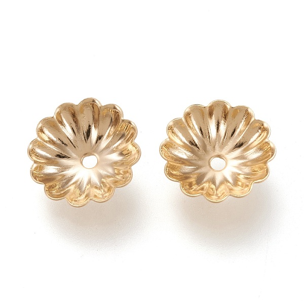 

PandaHall 304 Stainless Steel Bead Caps, Multi-Petal, Flower, Golden, 9.5x10x3mm, Hole: 1.2mm 304 Stainless Steel