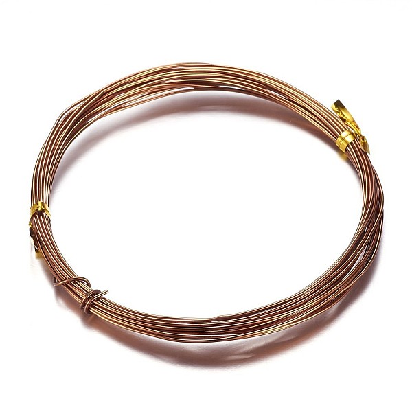 

PandaHall Round Aluminum Craft Wire, for Beading Jewelry Craft Making, Peru, 20 Gauge, 0.8mm, 10m/roll(32.8 Feet/roll) Aluminum Round Brown
