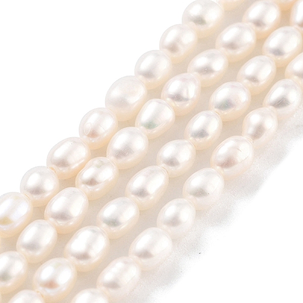 

PandaHall Natural Cultured Freshwater Pearl Beads Strands, Rice, Grade 5A, Snow, 3~3.5mm, Hole: 0.5mm, about 42pcs/strand, 7.09''(18cm)..., White
