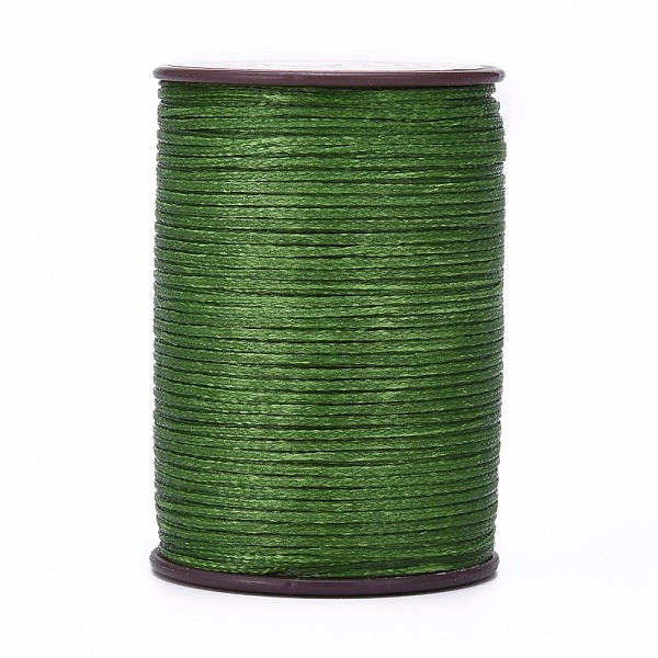 

PandaHall Flat Waxed Thread String, Micro Macrame Cord, for Leather Sewing Stitching, Dark Olive Green, 0.8mm, about 109.36 yards(100m)/roll...