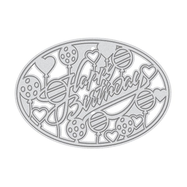 

PandaHall Birthday Carbon Steel Cutting Dies Stencils, for DIY Scrapbooking/Photo Album, Decorative Embossing DIY Paper Card, Balloon, Matte...