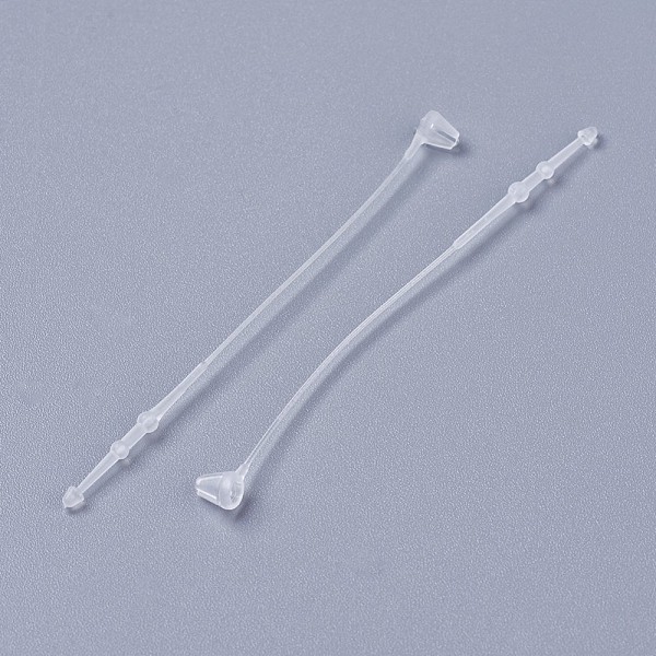 

PandaHall Plastic Cable Ties, Tie Wraps, Zip Ties, White, 65x2mm Plastic White