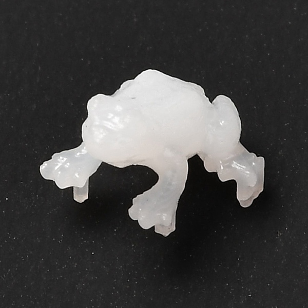 

PandaHall 3D Resin Model, UV Resin Filler, Epoxy Resin Jewelry Making, Frog, White, 6.5x7x4mm Resin Frog White