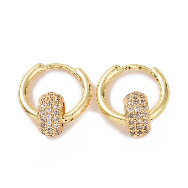 

PandaHall Cubic Zirconia Flat Round Beaded Hoop Earrings, Golden Brass Jewelry for Women, Clear, 19.5mm, Pin: 1.2mm Cubic Zirconia Flat...