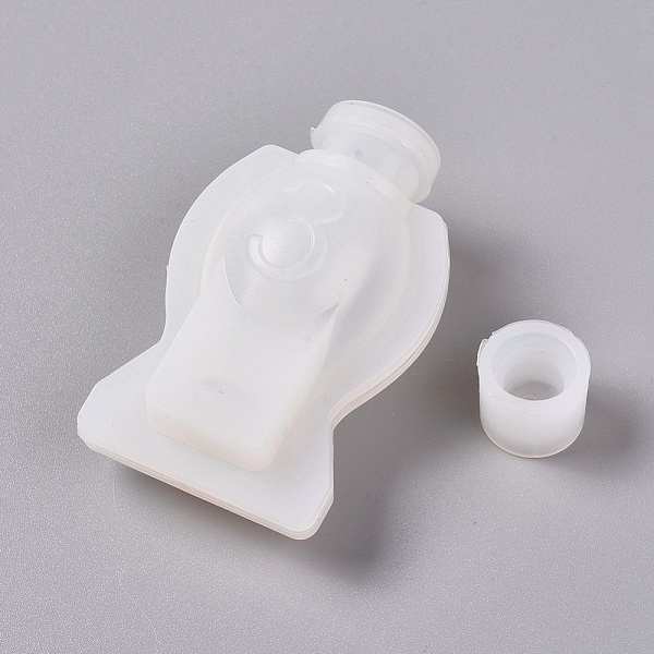 PandaHall Perfume Bottle Silicone Molds, Resin Casting Molds, For UV Resin, Epoxy Resin Jewelry Making, White, 55x42x17mm Silicone Bottle...