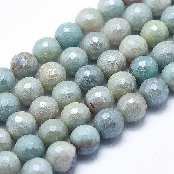 

PandaHall Natural Amazonite Beads Strands, Round, Faceted, 12mm, Hole: 1mm, about 32~33pcs/strand, 15.1~15.5 inch(38.5~39.5cm) Amazonite...