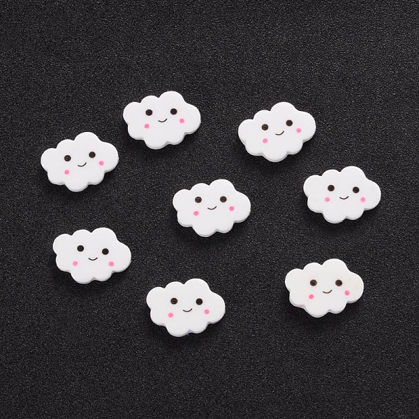 

PandaHall Cloud Resin Cabochons, White, 17x24x3.5mm Resin Cloud White