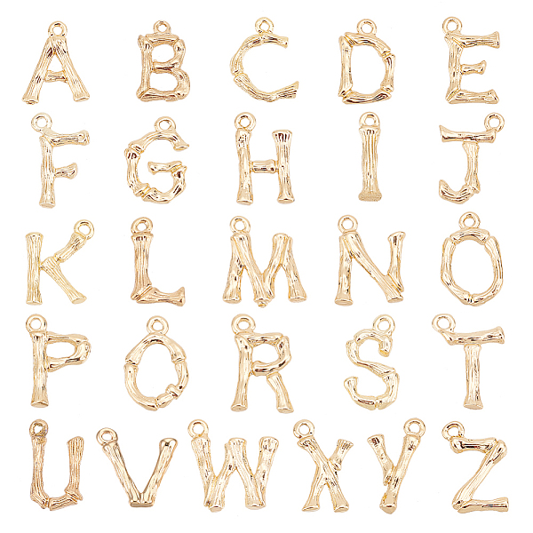 

PandaHall PH 26pcs Alphabet Letter Charms 18K Gold Plated A~Z Pendants Initial Letter Charms Brass ABC Charm for Jewelry Bracelet Earring...
