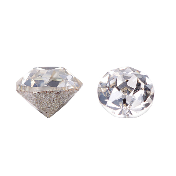 

PandaHall K9 Glass Rhinestone Cabochons, Pointed Back & Back Plated, Faceted, Diamond, Silver Shade, 4~4.1x2.5mm Glass Rhinestone Diamond...