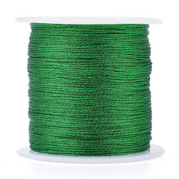 

PandaHall Polyester Braided Metallic Thread, for DIY Braided Bracelets Making and Embroidery, Green, 0.4mm, 6-Ply, about 54.68 yards...