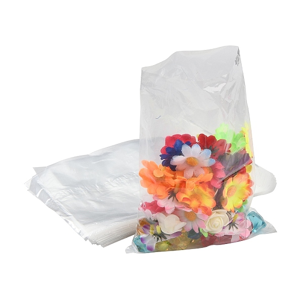 

PandaHall Rectangle Plastic Bags, Clear, 20x14cm, unilateral thickness: 0.08mm Plastic None Clear