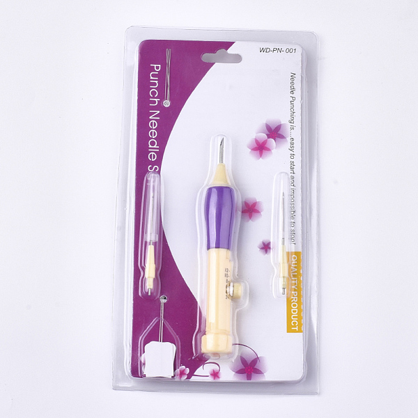 

PandaHall ABS Plastic Punch Needle, Colorful, 116x19x23mm Plastic