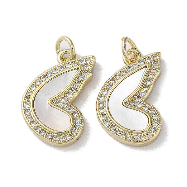 

PandaHall Brass Micro Pave Cubic Zirconia Pendants, with Shell, Heart, Real 18K Gold Plated, 19.5x12.5x3mm, Hole: 3mm Brass+Cubic..., Clear
