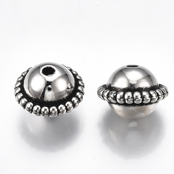 

PandaHall CCB Plastic Beads, Planet, Antique Silver, 15.5x11.5mm, Hole: 2.5mm, about 427pcs/500g Plastic Planet