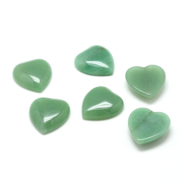 

PandaHall Natural Green Aventurine Gemstone Cabochons, Heart, 25x23x7.5mm Aventurine Heart