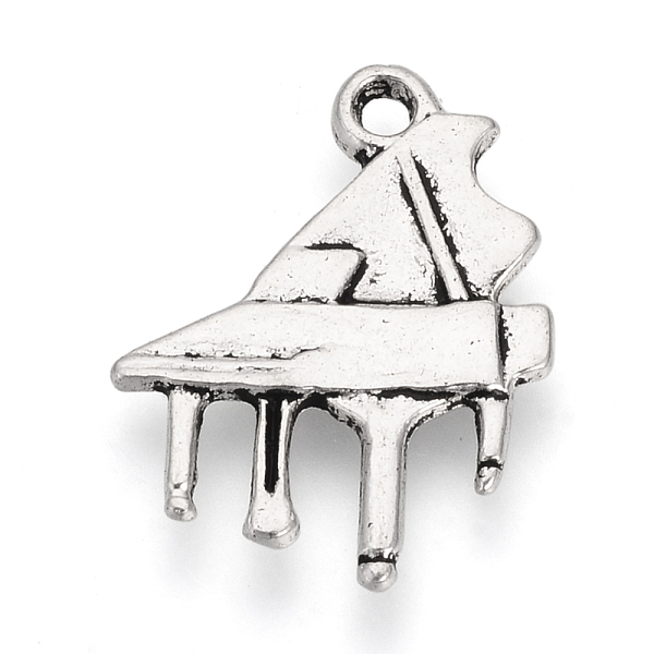 

PandaHall Tibetan Style Alloy Pendants, Piano, Cadmium Free & Nickel Free & Lead Free, Antique Silver, 19x14.5x1.5mm, Hole: 1mm Alloy...