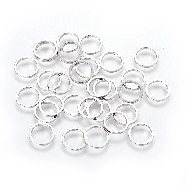 

PandaHall Brass Linking Rings, Platinum, 8x0.7~1mm Brass Ring