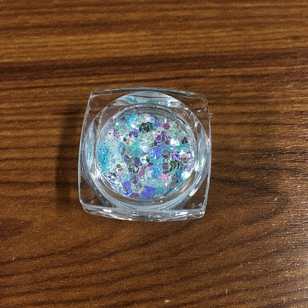 

PandaHall Shiny Nail Art Decoration Accessories, with Glitter Powder and Sequins, DIY Sparkly Paillette Tips Nail, Light Sky Blue..., Yellow