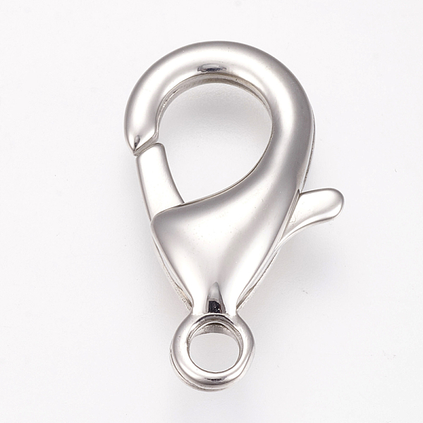 

PandaHall 304 Stainless Steel Lobster Claw Clasps, Parrot Trigger Clasps, Stainless Steel Color, 23x14x5mm, Hole: 3mm 304 Stainless Steel...
