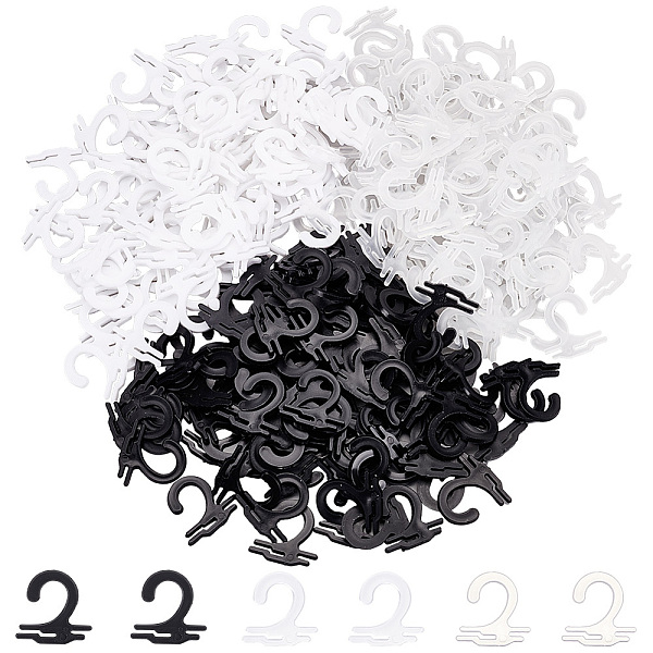 

PandaHall 300 Pcs Plastic Sock Display Hooks, 3 Colors Plastic J Hooks Sock Hanging Hooks Underwear Gloves Hat Packing Hanger for Store..., Multicolor