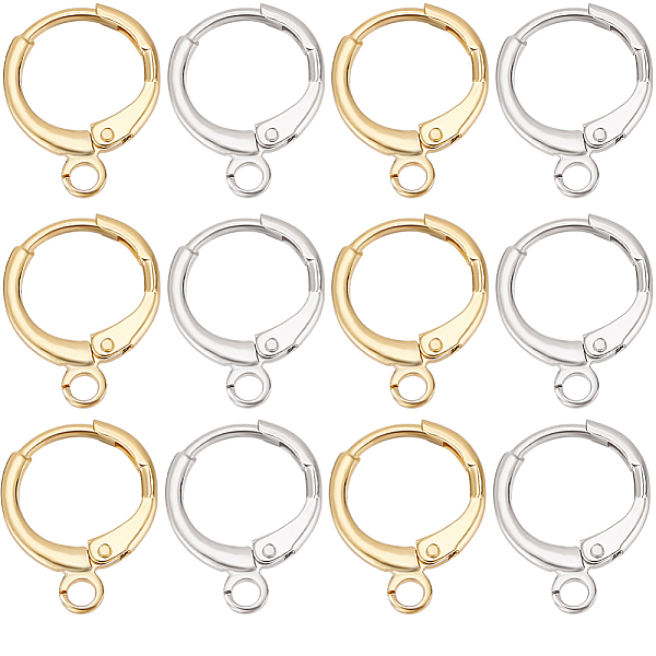 

PandaHall SUNNYCLUE 20 Pairs 2 Colors Brass Leverback Earring Findings, with Horizontal Loops, Long-Lasting Plated, Lead Free & Nickel Free...
