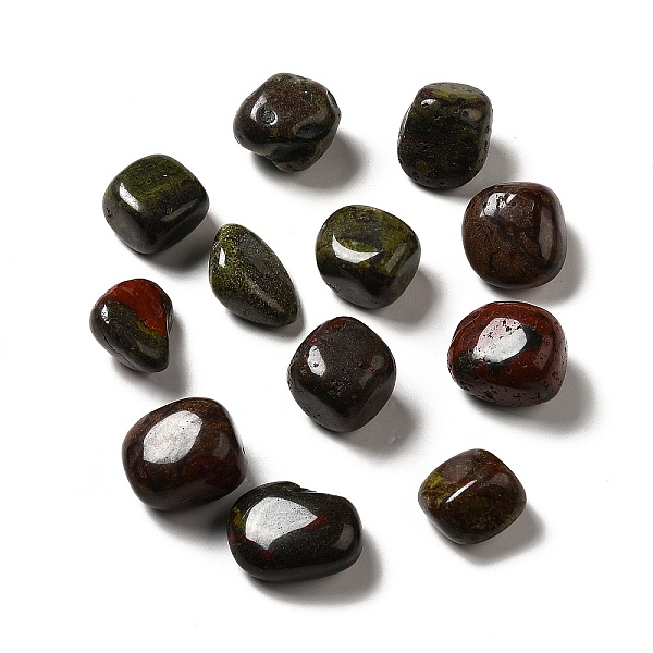 

PandaHall Natural Bloodstone Beads, Tumbled Stone, Healing Stones, for Reiki Healing Crystals Chakra Balancing, Vase Filler Gems, No...