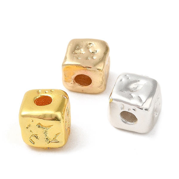 

PandaHall Brass Beads, Long-Lasting Plated, Cube, Mixed Color, 6x6x6mm, Hole: 2.5mm Brass Cube