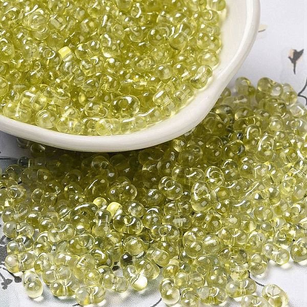 

PandaHall Baking Glass Seed Beads, Peanut, Light Khaki, 5.5~6x3~3.5x3mm, Hole: 1~1.2mm, about 4000pcs/pound Glass Peanut