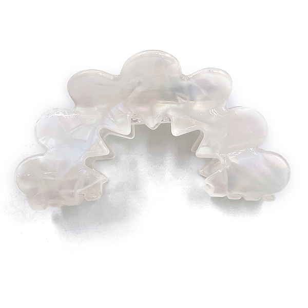 

PandaHall Hollow Wave Acrylic Large Claw Hair Clips, for Girls Women Thick Hair, Seashell Color, 83x42x39.5mm Acrylic